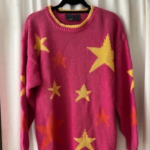 Vintage Liz Wear pink star sweater